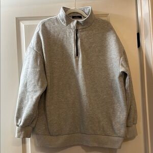 Trendy Queen Women’s Plus Size Half Zip Pillover